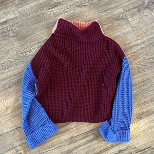 Free People color block sweater
